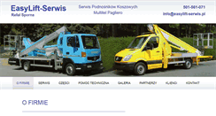 Desktop Screenshot of easylift-serwis.pl