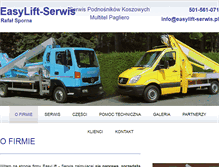 Tablet Screenshot of easylift-serwis.pl